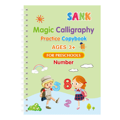 Reusable Hand Writing Practice Books Calligraphy Tracing Magic Practice Copy Book Kids Gift Students Gifts eprolo