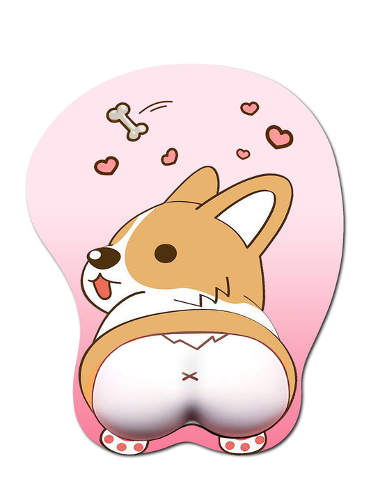 Lovely Corgi Non Slip Silica Gel Wrist Rest Mouse Pad Wrist Support Computer Ergonomic Mouse Mat Comfortable eprolo