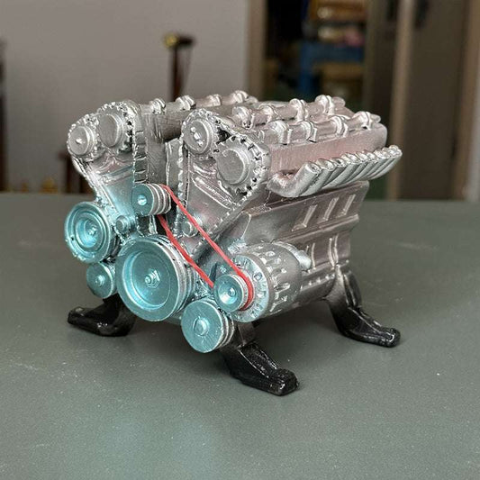 8 - Cylinder Resin Simulation Car Engine Model Kit. A Full - Metal DIY Assembly Toy for Car Enthusiasts - Smart Savvy