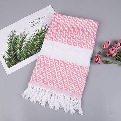 Turkish Beach Towel Striped Fringe Quick-Dry Large Size Cotton Bath Towel Multiple Styles Wholesale eprolo