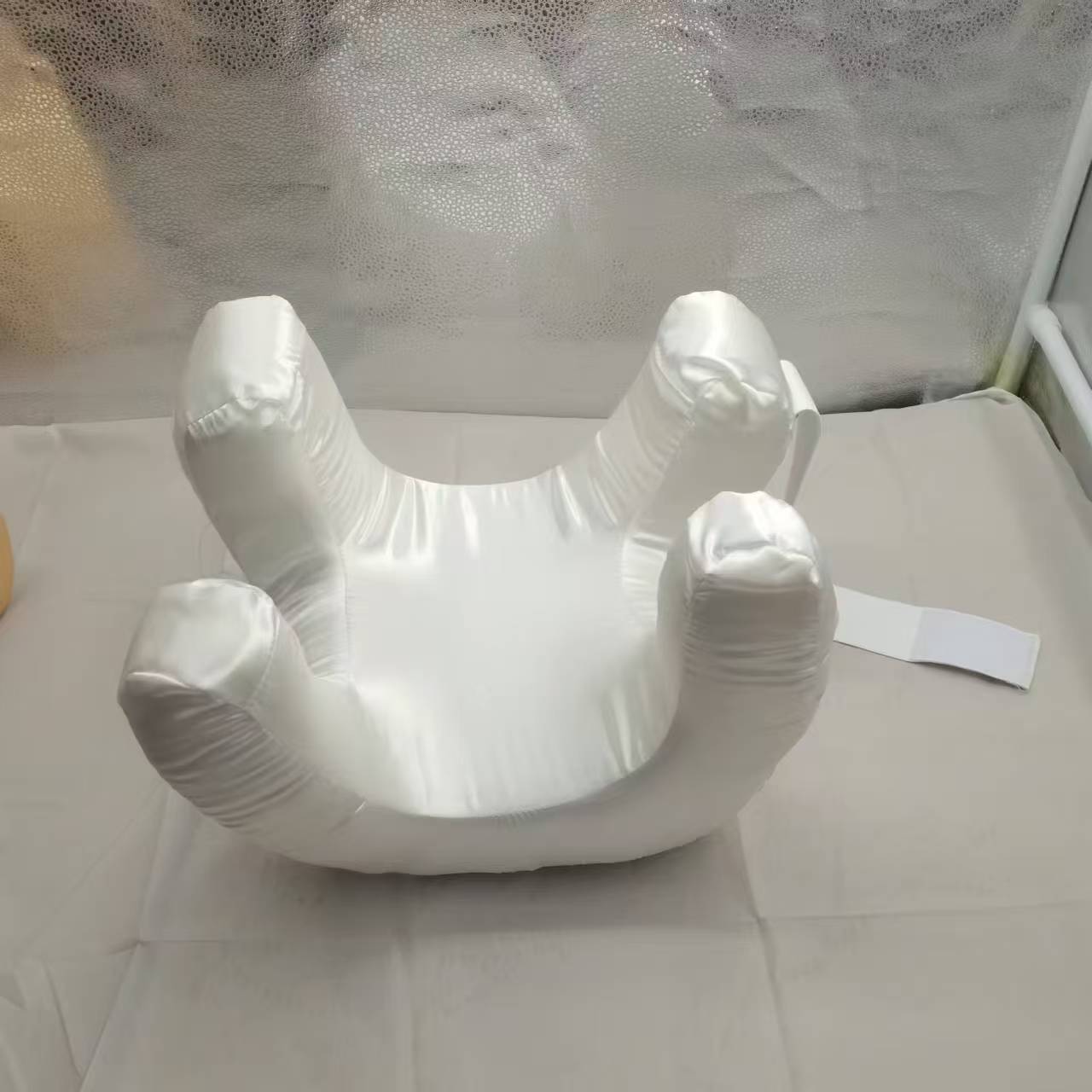 Beauty Face Satin Pillow with Memory Foam Filling Comfortable Soft Nap Cotton Pillow Peace Mind Sleep Non-Paste Makeup Headrest - Smart Savvy