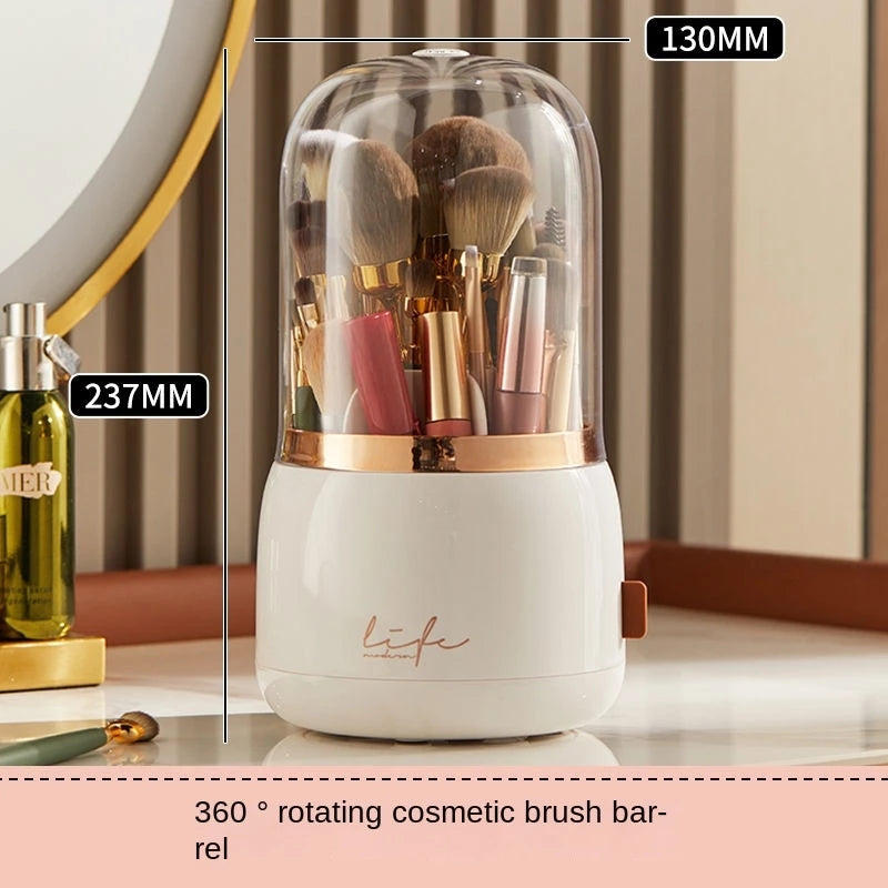 Cosmetic Brush Storage Bucket Organizer Rotating Brush Tube eprolo