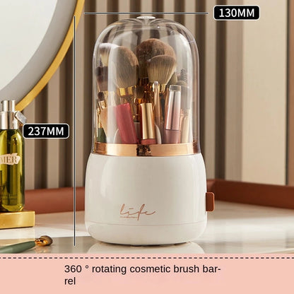 Cosmetic Brush Storage Bucket Organizer Rotating Brush Tube eprolo