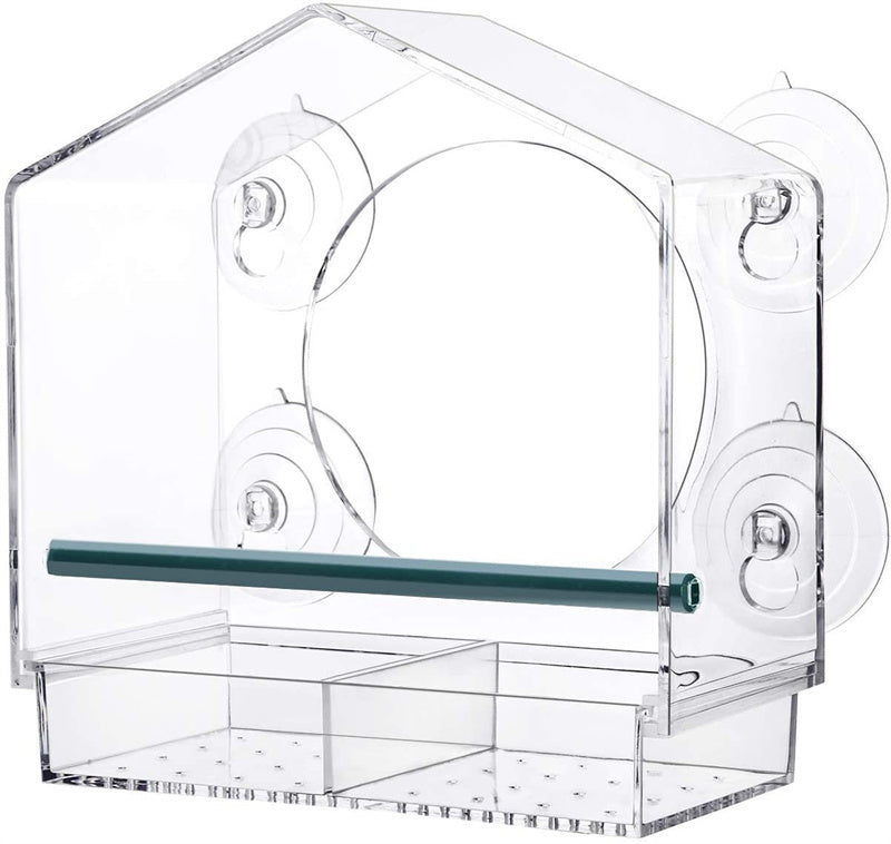 Bird Keeper Exquisite Fashion Leisure Portable House Plexiglass Plastic Feeder Acrylic Feeder eprolo