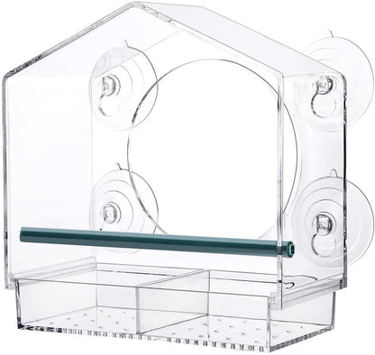 Bird Keeper Exquisite Fashion Leisure Portable House Plexiglass Plastic Feeder Acrylic Feeder eprolo
