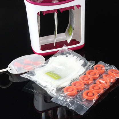 Squeeze Food Station Baby Food Organization Storage Containers Baby Food Maker Set Fruit Puree Packing Machine eprolo