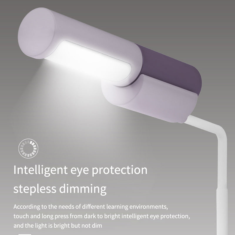 New LED Simple Eye Protection Desk Lamp USB Rechargeable Infinitely Variable Light Student Reading Desktop Small Desk Lamp eprolo