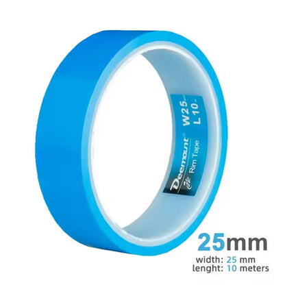 Tensilized Strapping Tape for Tubeless Bicycle Rims, 9.14m long, widths of 23/25/27/29/32/34mm, good residue-holding. - Smart Savvy