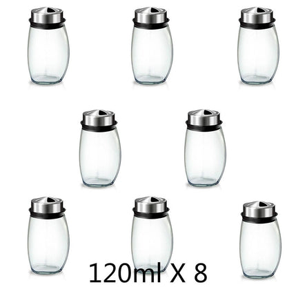 Rotating Cruet Condiment Seasoning Jars Set for Spices Pepper Sprays Bottles Salt Shakers Holder Kitchen Storage Rack Organizer eprolo