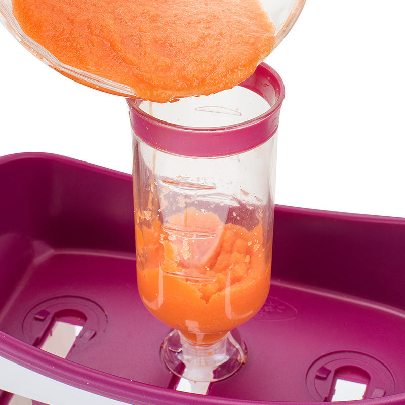 Squeeze Food Station Baby Food Organization Storage Containers Baby Food Maker Set Fruit Puree Packing Machine eprolo