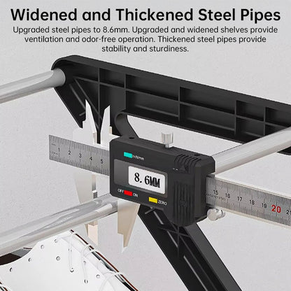 Z-shaped 4-layer shoe organizer: space-saving, wall/corner-mount, stackable, adjustable storage shelf. eprolo