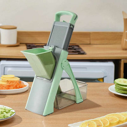 Multifunctional veggie & fruit slicer-grater. Chop, grate, slice potatoes efficiently. Ideal kitchen tool. - Smart Savvy