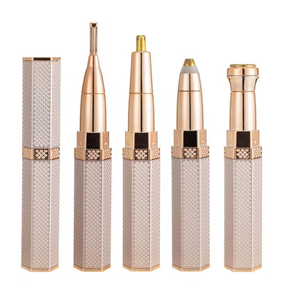 4-In-1 Lipstick Shaver Electric Eyebrow Trimmer Women's Shaving Instrument Eyebrow Trimmer Multi-Function Rechargeable Shaving eprolo