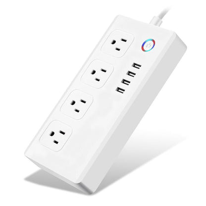 Smart Power Strip,WiFi Power Bar Multiple Outlet Extension Cord with 4 USB and 4 Individual Controlled AC Plugs by Tuya eprolo