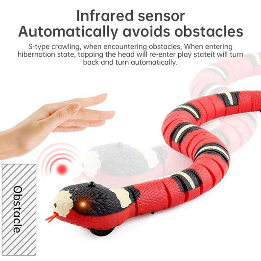 USB Rechargeable Interactive Cat Toy with Smart Sensing, an Automatic Electronic Snake for Kittens' Indoor Play. - Smart Savvy