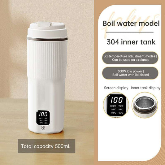 Portable Multifunctional Electric Kettle: Heating Cup, Stew Cup, Health - Preserving & Thermo Pot, Mini Travel Teapot - Smart Savvy