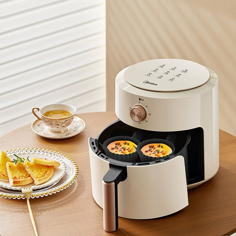 4-6 reusable silicone air fryer liners & baking cups – non-stick kitchen tools for eggs, cakes, meatballs. eprolo