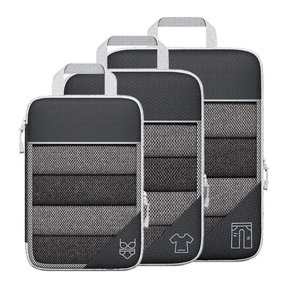 Travel Compressible Storage Bag Storage Bag Set with Shoe Bag Mesh Visual Luggage Storage Organizing Storage Bag eprolo