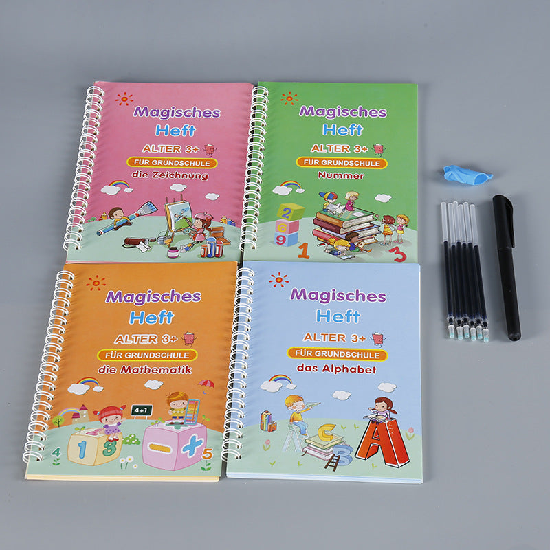 Reusable Hand Writing Practice Books Calligraphy Tracing Magic Practice Copy Book Kids Gift Students Gifts eprolo