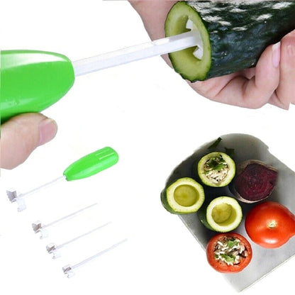 4pcs/set Kitchen Gadget Accessory Vege Drill Digging Corer Cooking Tool Vegetable Spiral Cutter Spiralizer Creative Kitchen Item eprolo