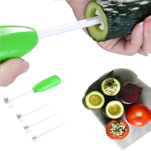 4pcs/set Kitchen Gadget Accessory Vege Drill Digging Corer Cooking Tool Vegetable Spiral Cutter Spiralizer Creative Kitchen Item eprolo