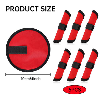 6 - piece set of 5.9 - inch lure wraps. Doubles as covers, gloves, hook protectors. Keeps anglers safe while fishing. - Smart Savvy