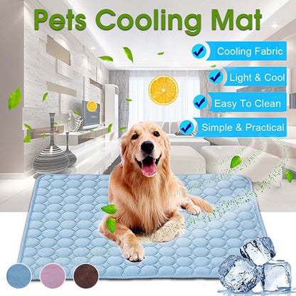 Dog Mat Cooling Summer Pad Mat For Dogs Cat Blanket Sofa Breathable Pet Dog Bed Summer Washable For Small Medium Large Dogs Car eprolo