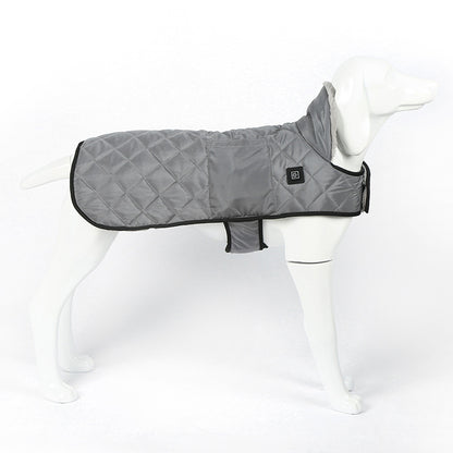 Heated Pet Clothing - New Fashion Warm Dog Cotton Jacket with Short Rabbit Fur - Smart Savvy