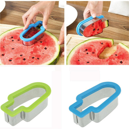 Creative Watermelon Slicer Ice Cream Popsicle Shape Melon Cutter Mold Tool Popsicle Shape Water Melon Cutting Tool #B15 eprolo