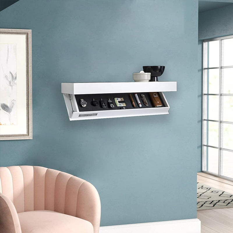 Magicflap Hidden Shelf - Wall-Mounted with Secret Compartment, a Floating Storage Solution. - Smart Savvy
