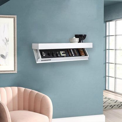 Magicflap Hidden Shelf - Wall-Mounted with Secret Compartment, a Floating Storage Solution. - Smart Savvy