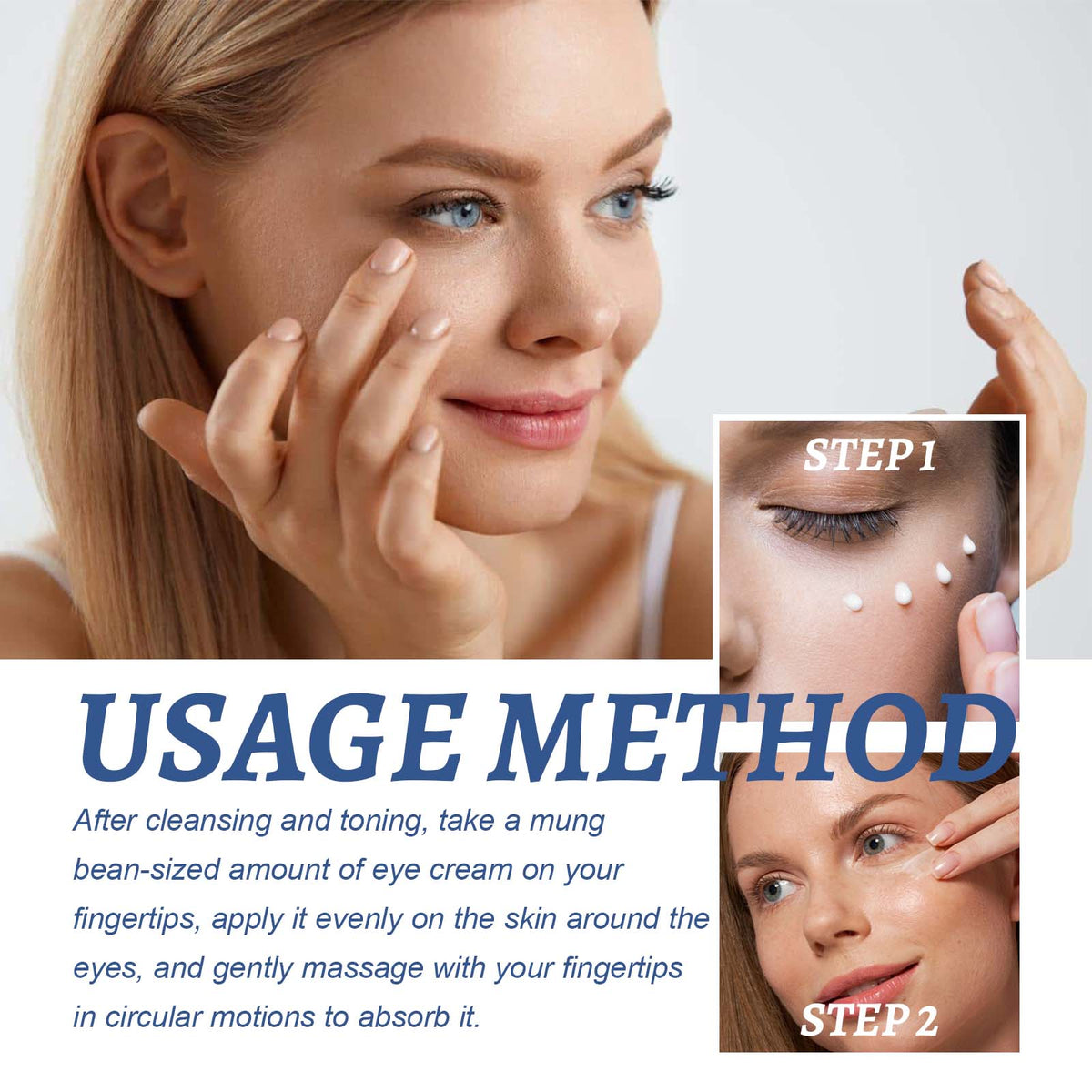Ouhoe Firming Eye Gel, Anti-Wrinkle, Light Up Fine Lines And Dark Circles Under Eyes Firming And Hydrating Moisturizing Gel eprolo
