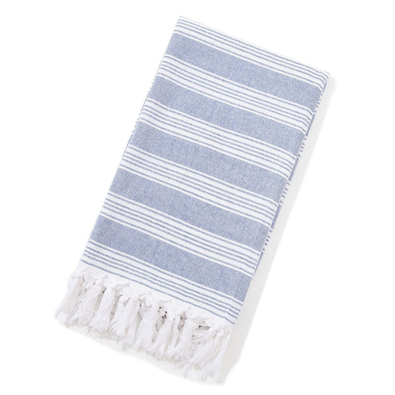 Turkish Beach Towel Striped Fringe Quick-Dry Large Size Cotton Bath Towel Multiple Styles Wholesale eprolo