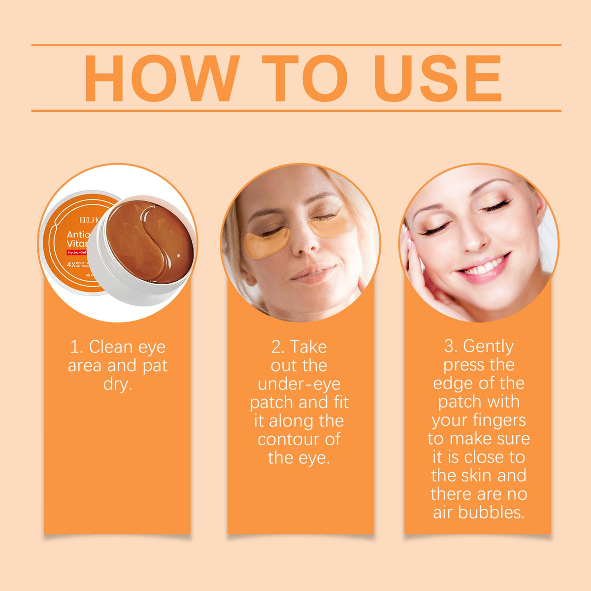 Vitamin C Under Eye Patch Bag Care Cool And Moisturize The Skin Around The Eyes Eye Mask Patch eprolo