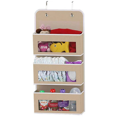 5 - Shelf Hanging Storage: Anti - Tilt, 5 large pockets. Good for bedroom, bathroom, living room (behind - door use). - Smart Savvy