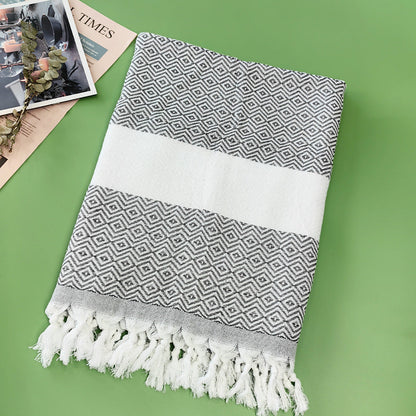 Turkish Beach Towel Striped Fringe Quick-Dry Large Size Cotton Bath Towel Multiple Styles Wholesale eprolo