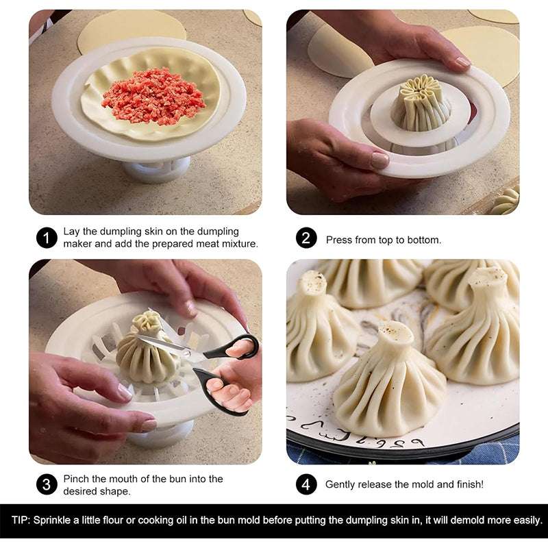 Plastic Baozi & Dumpling Maker -  Easy Home Kitchen Tool for Deliciousness - Smart Savvy