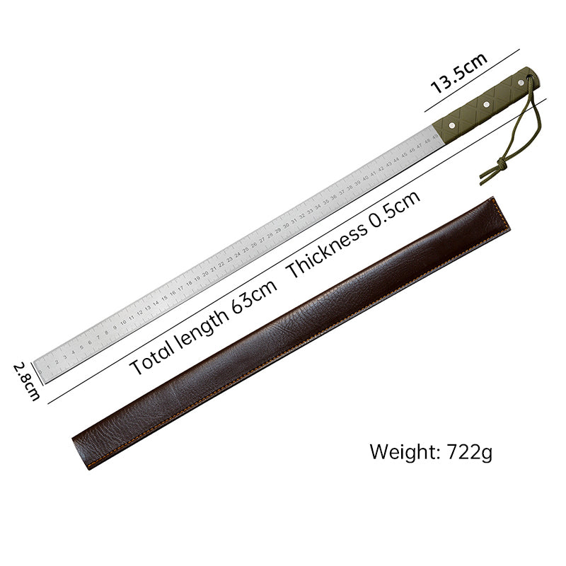 20 - Inch Dual - Scale Stainless Steel Ruler, thickened quenched steel, with random lanyard, great for drawing & measuring - Smart Savvy