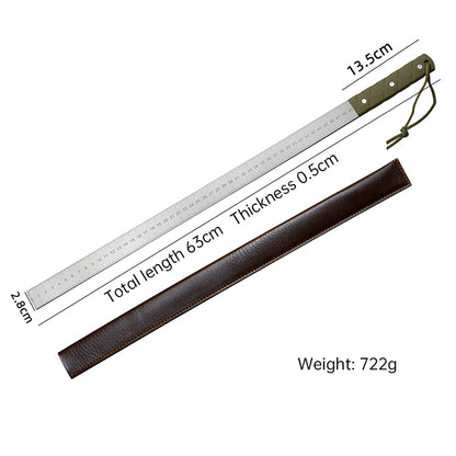 20 - Inch Dual - Scale Stainless Steel Ruler, thickened quenched steel, with random lanyard, great for drawing & measuring - Smart Savvy
