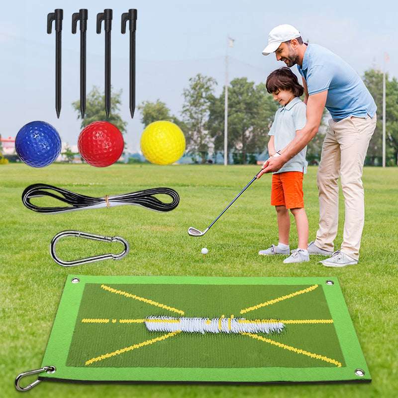 Golf Training Mat: Detect Swing, Show Path Feedback & Correct Hitting Posture - Smart Savvy