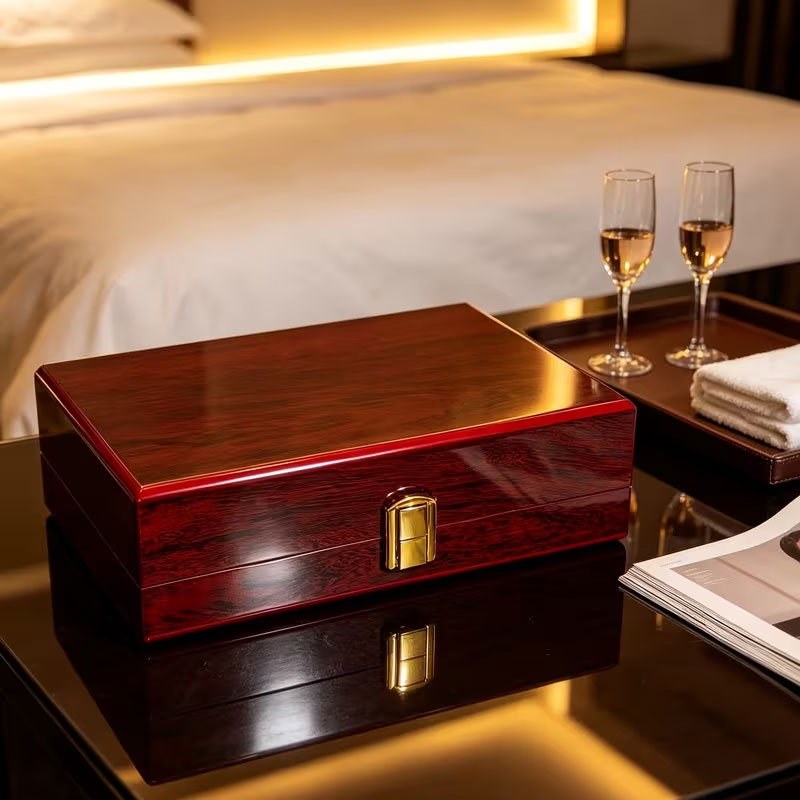 Classic Wooden Jewelry Box with Lock – Premium Storage Case eprolo