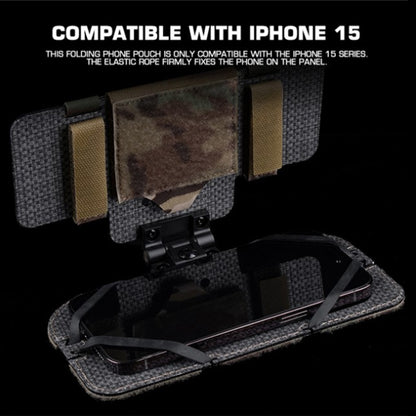 Tactical Phone Pouch, Molle, for Airsoft, Camping, Hunting. Foldable, for Phone & Map. - Smart Savvy