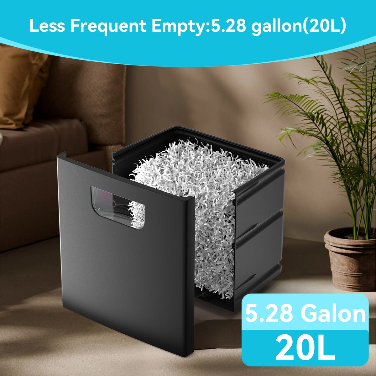 PAPER SHREDDER CROSS CUT LARGE BIN HIGH SECURITY LOW NOISE eprolo