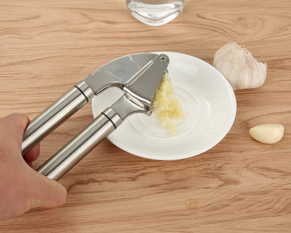 Durable Stainless Steel Garlic Press Crusher Squeezer Masher Home Kitchen Mincer Tool Silver eprolo