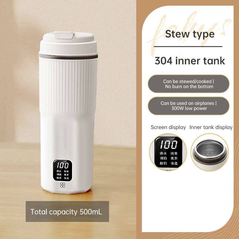 Portable Multifunctional Electric Kettle: Heating Cup, Stew Cup, Health - Preserving & Thermo Pot, Mini Travel Teapot - Smart Savvy