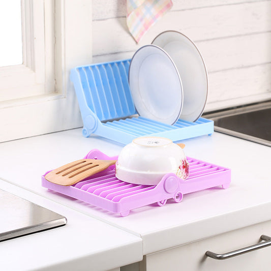 Collapsible Plate Storage Drain Rack Kitchen Dish Rack Organizer Rack Cup Drying Rack eprolo