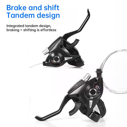 Experience the super smooth 21-speed MTB shifter & brake, enhancing your trekking. - Smart Savvy