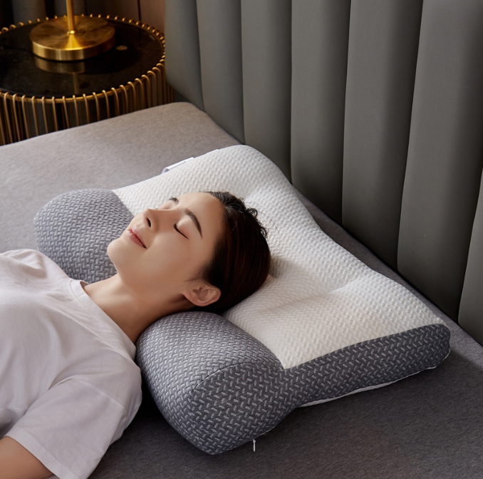 Japanese soybean fiber pillow reverse traction cervical vertebra repair pillow pillow pillow core neck protection pillow eprolo