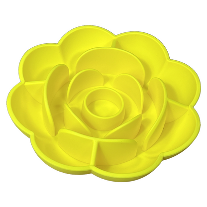 New Portable Dog Bowl Pet Feeder Licking Silicone Dog Bowl Slow Feeder Flower eprolo