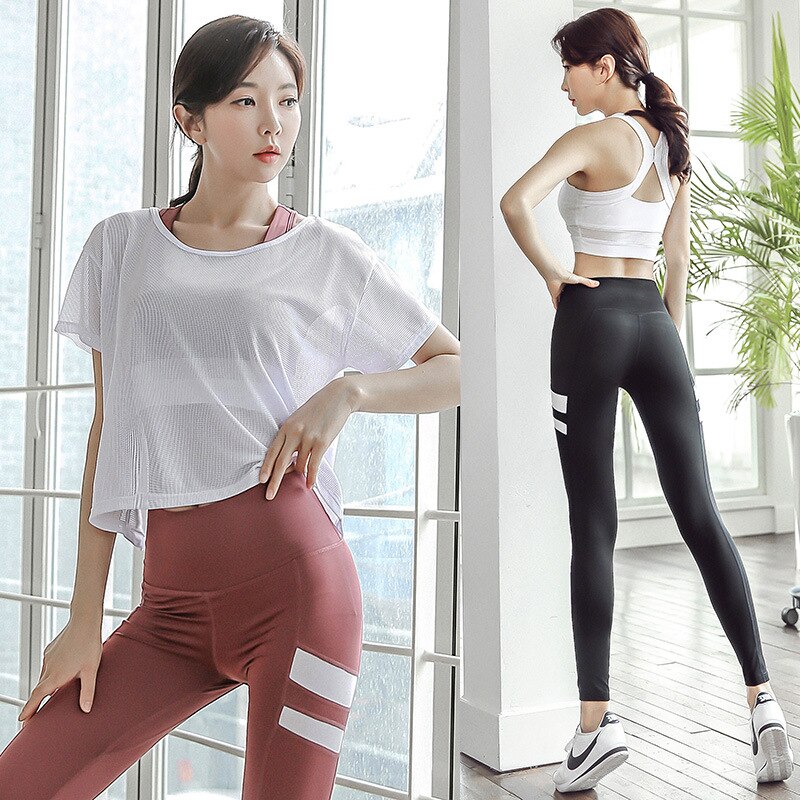 Yoga Sets Women Sportswear Gym Workout Clothing New Quick-Dry Gym Workout Running Suits eprolo